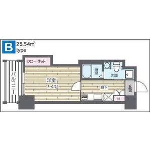 HF四条河原町レジデンスの間取り図