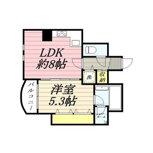 ZEUS桜川プレミアムの間取り図