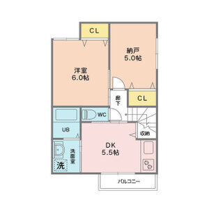 杭瀬南新町2丁目アパートの間取り図