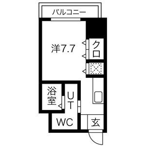 コーラルポワント難波WESTの間取り図