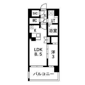 アーバンパーク御幣島の間取り図