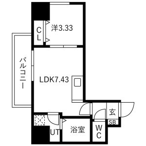 アートレジデンス梅田北IIの間取り図