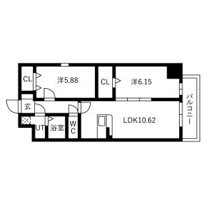アートレジデンス梅田北IIの間取り図