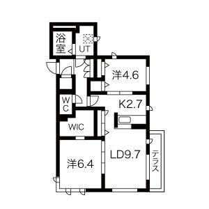 シャーメゾン朝霧IIの間取り図