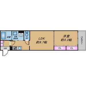 セレニティ加島の間取り図