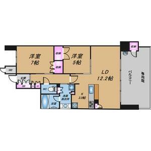 ジオ北千里藤白台の間取り図