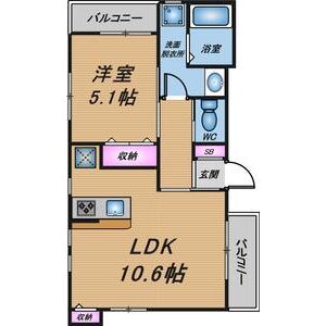 H.Cフラッツ須磨関守IIの間取り図