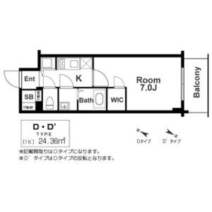 エスリード神戸三宮ラグジェの間取り図