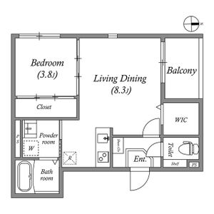ハーモニーテラス勧修寺平田町IIの間取り図