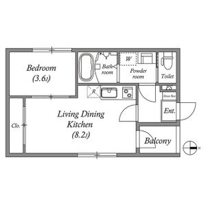 PREMIUM COURT 山科椥辻の間取り図