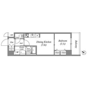 ASCLAIRE KOBE HIGASHINADAの間取り図