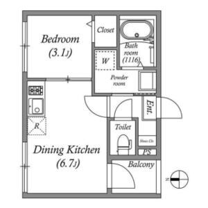 Tea Pavilionの間取り図