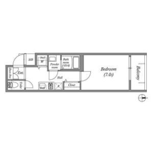 アドバンス京都烏丸町の間取り図