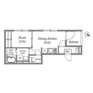 ハーモニーテラス港晴の間取り図