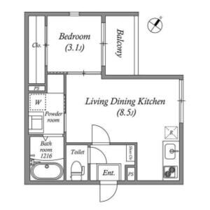 ハーモニーテラス大野の間取り図