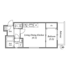 ル・レーヴ今津ノースの間取り図