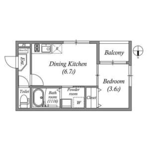 ハーモニーテラス太秦安井車道町IIの間取り図