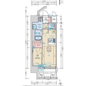 アドバンス大阪ブリアントの間取り図