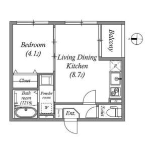 ハーモニーテラスTOWAの間取り図