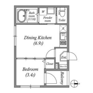 ハーモニーテラス鷹合の間取り図