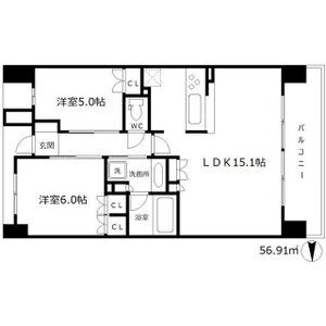ザ・大阪レジデンス梅田の間取り図