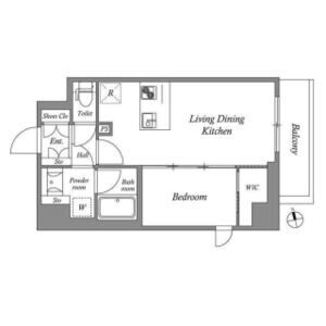 AUFTAKT 天王寺の間取り図