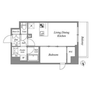 AUFTAKT 天王寺の間取り図