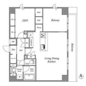 AUFTAKT 天王寺の間取り図