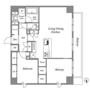 AUFTAKT 天王寺の間取り図