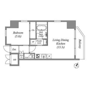プレジオ日暮通の間取り図