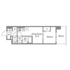 Dimora難波の間取り図