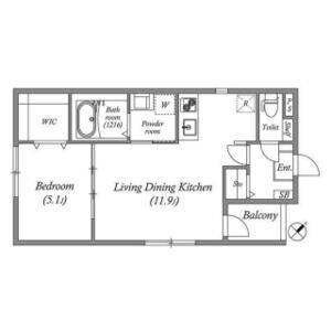 グランツ上新庄の間取り図