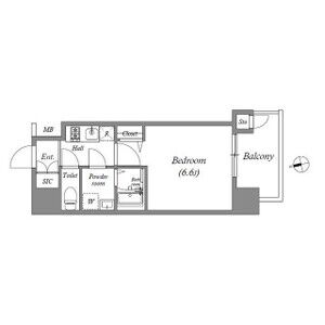アドバンス大阪プエルタの間取り図
