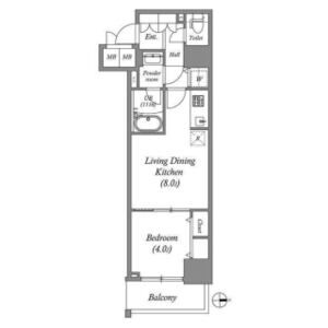 RISINGMaison本町橋の間取り図