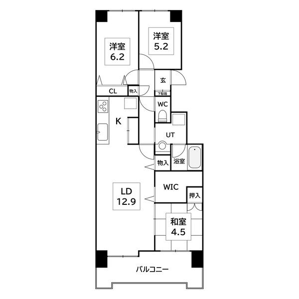 クリーンリバー桑園駅前1号棟 画像12