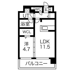 アグレアーブルの間取り図
