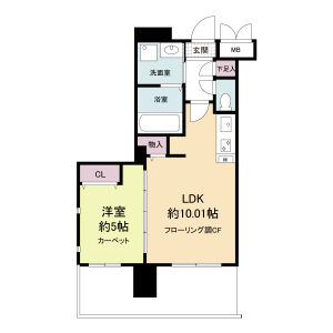 グランシス江坂の間取り図