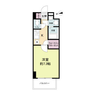 スペーシア江坂南金田の間取り図