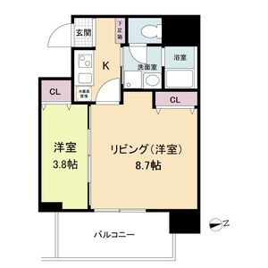 ヴィラ・セレーノ玉造本町の間取り図