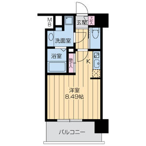 ドゥーエ江坂IIIの間取り図