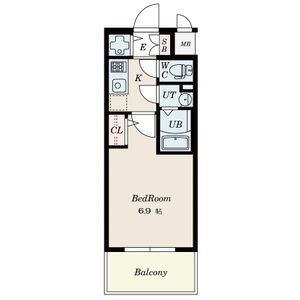 エスリードレジデンス大阪福島の間取り図