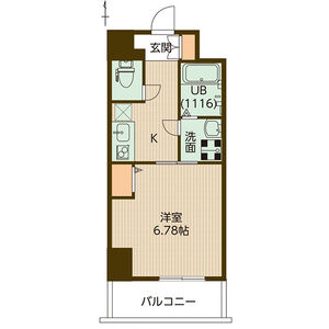 アリビオ立花IIIの間取り図
