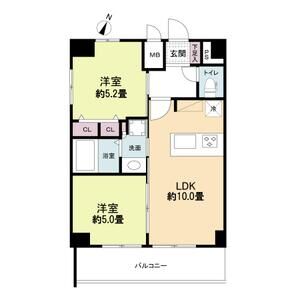 エス・キュート京町堀の間取り図