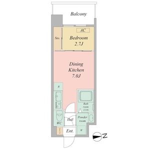 セレニテ新大阪エクラの間取り図
