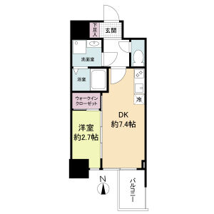 セレニテ谷町四丁目アリエの間取り図