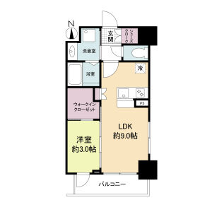 セレニテ谷町四丁目アリエの間取り図