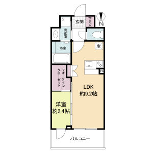 セレニテ谷町四丁目アリエの間取り図