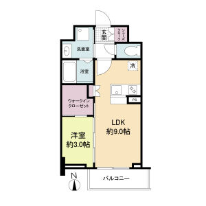 セレニテ谷町四丁目アリエの間取り図