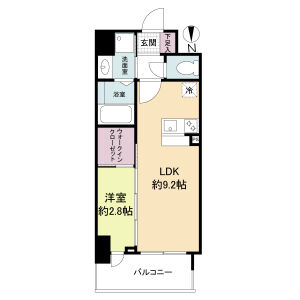 セレニテ谷町四丁目アリエの間取り図