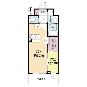 セレニテ谷町四丁目アリエの間取り図